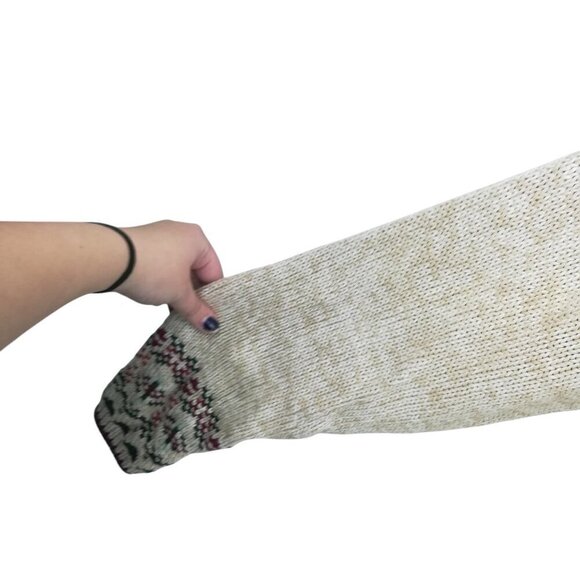 Vintage Hand Embroidered V-Neck Cardigan Sweater Size XL Christopher & Banks - Picture 6 of 14